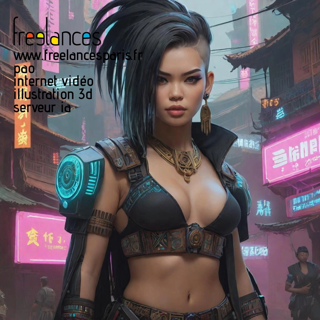 Pao mise en page internet vidéo illustration 3d serveur IA générative AI freelance paris studio de création magazines piemn0v0